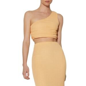 ASOS Something New Ada One Shoulder Tube Top Orange Size XL NWOT $32 MSRP